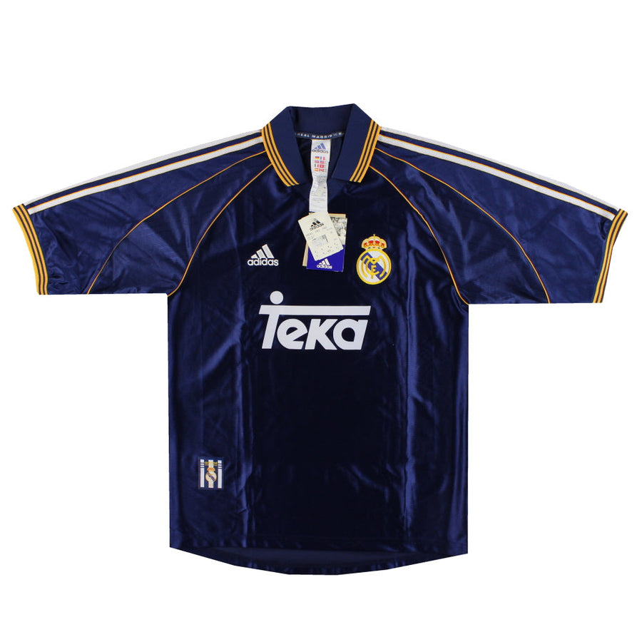 1998-99 Real Madrid adidas Auswärtstrikot *mit Etiketten* M