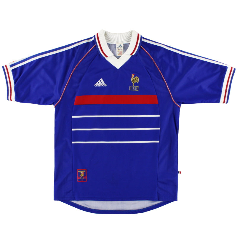 1998 Frankreich adidas Heimtrikot S
