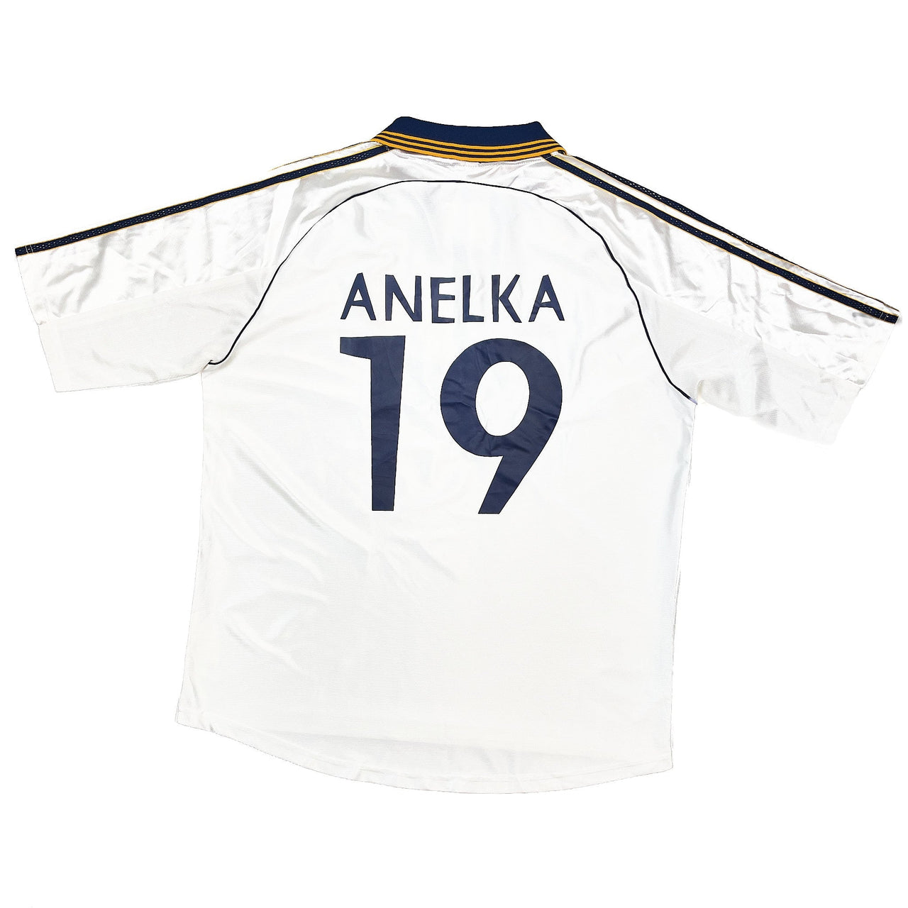 1998/00 Real Madrid Anelka #19 Home Shirt (XL) Adidas