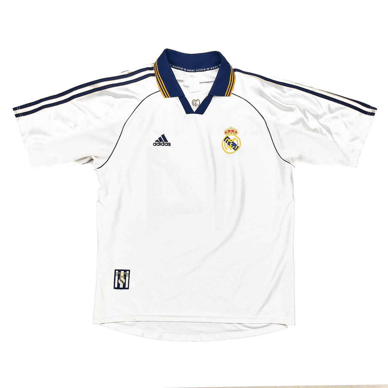 1998/00 Real Madrid J.M Guti #14 Home Shirt (L) Adidas