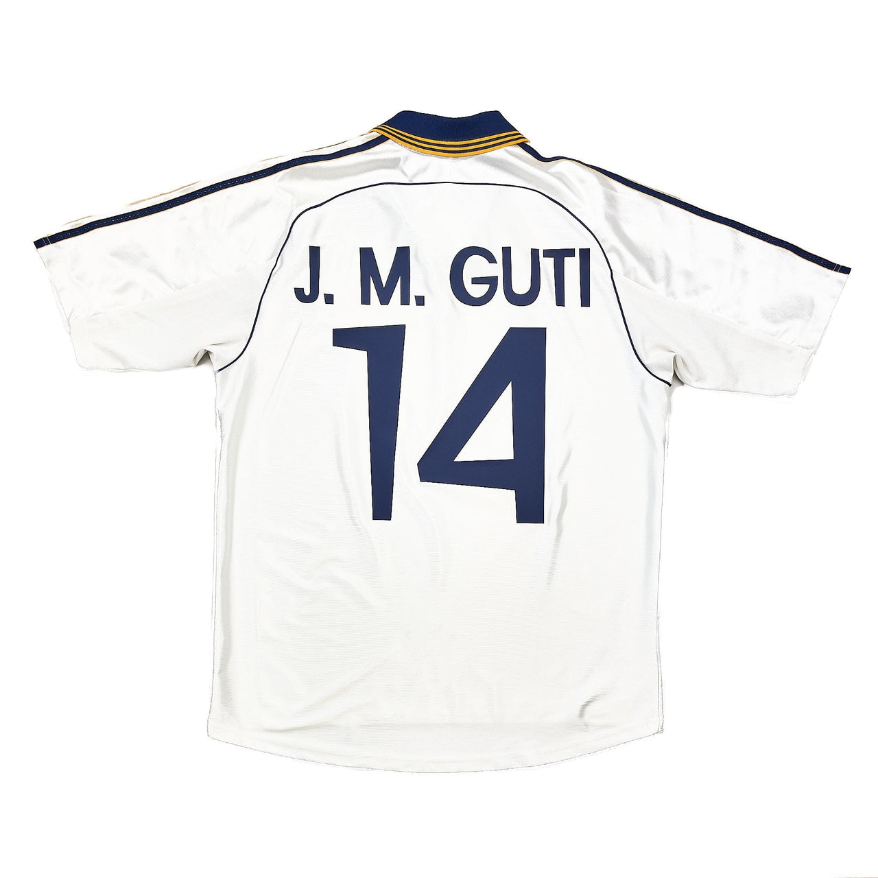1998/00 Real Madrid J.M Guti #14 Home Shirt (L) Adidas