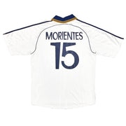 1998/00 Real Madrid Morientes #15 Heimtrikot (L) Adidas