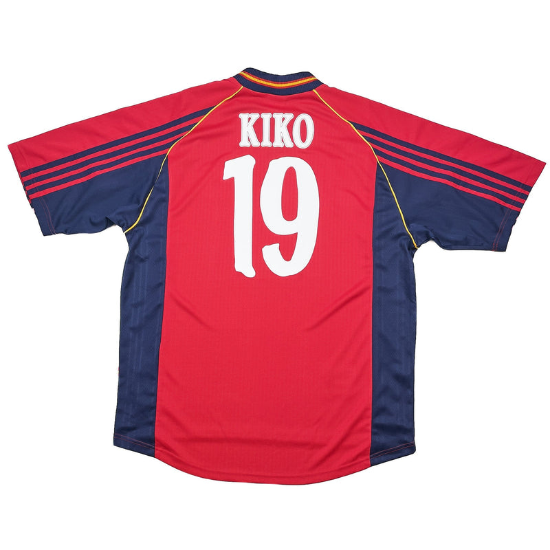 1998/00 Spain Kiko #19 Home Shirt (L) Adidas