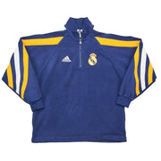 1998/99 Real Madrid 1/4 Zip Fleecejacke (M) Adidas