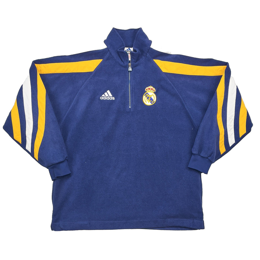 1998/99 Real Madrid 1/4 Zip Fleecejacke (M) Adidas