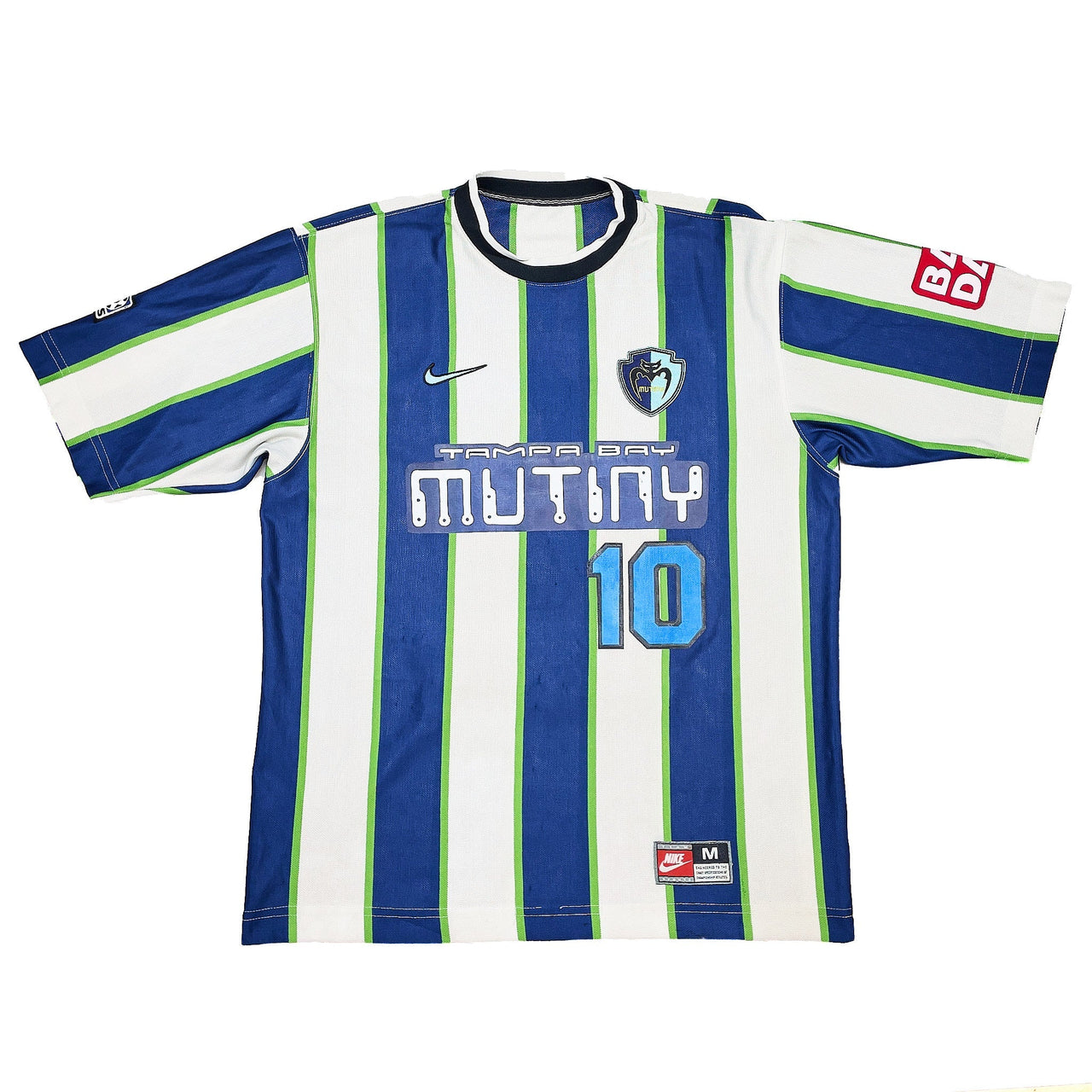 1998/99 TAMPA BAY MUTINY VALDERRAMA #10 AWAY SHIRT (M) NIKE