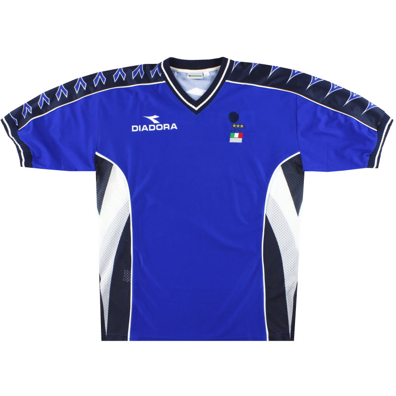 1999-00 Italien Diadora FIGC Trainingsshirt *Mint* XL