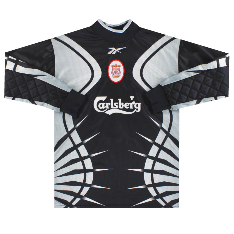 1999-00 Liverpool Reebok Torwart Trikot James #1 Y