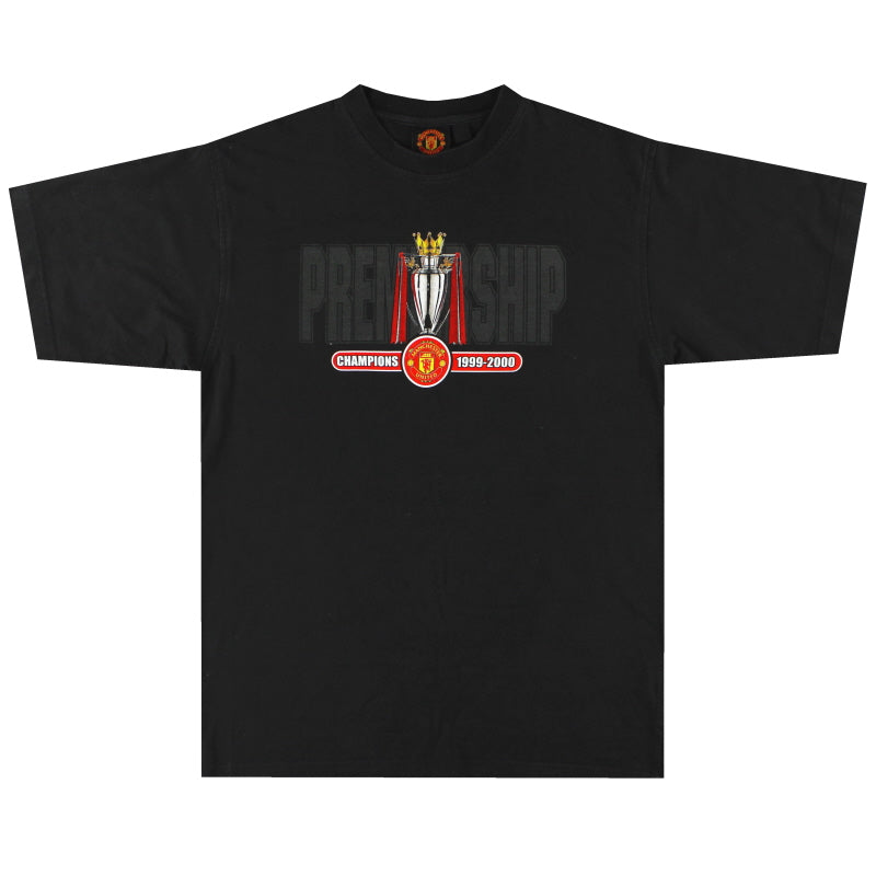 1999-00 Manchester United Grafik T-Shirt M