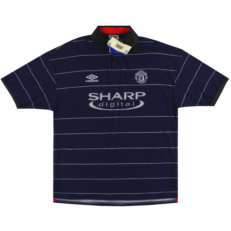 1999-00 Manchester United Umbro Auswärtstrikot *m/Etiketten* M