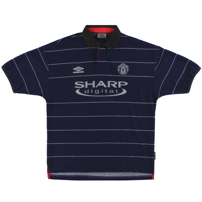 1999-00 Manchester United Umbro Auswärtstrikot XL