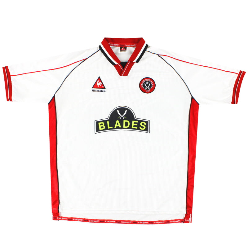 1999-00 Sheffield United Le Coq Sportif Auswärtstrikot XXL