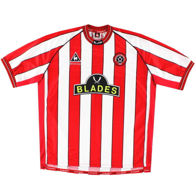 1999-00 Sheffield United Le Coq Sportif Heimtrikot XL
