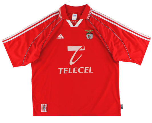 1999-00 Benfica adidas Home Shirt *Mint* XL