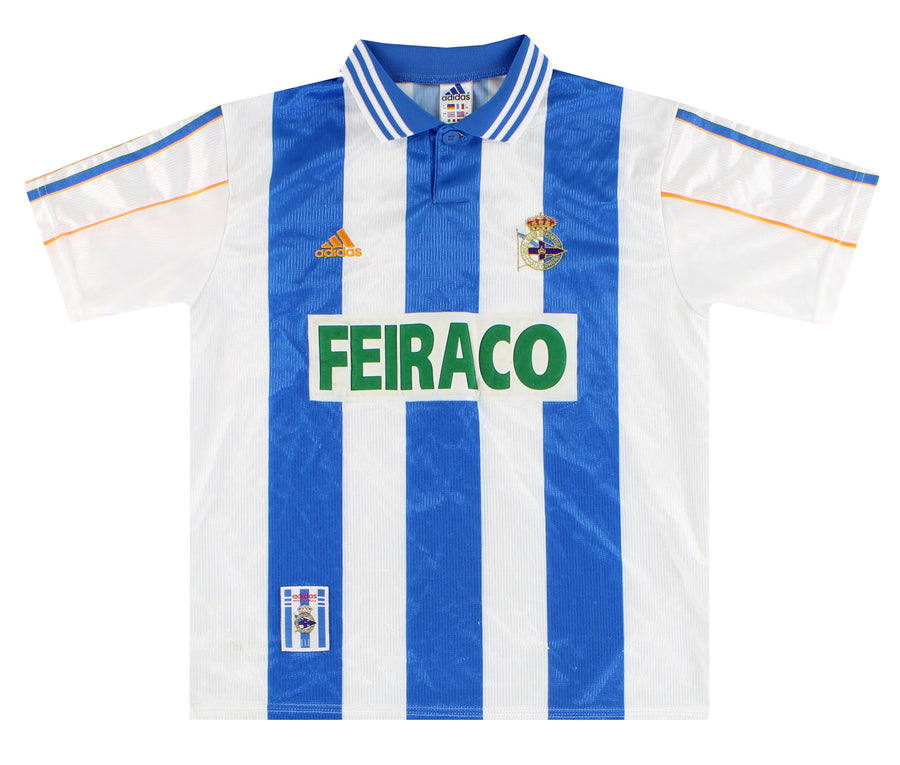 1999-00 Deportivo adidas Home Shirt Y