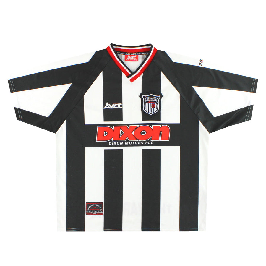 1999-00 Grimsby Avec Heimtrikot M