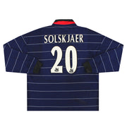 1999-00 Manchester United Umbro Auswärtstrikot Solskjaer #20 L/S XXL