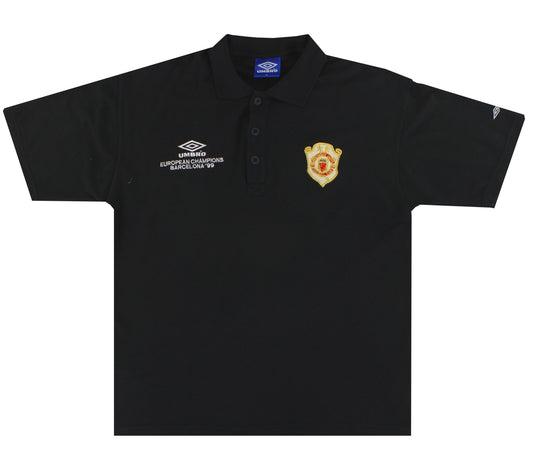 1999-00 Manchester United Umbro 'Champions' Polo Shirt XL