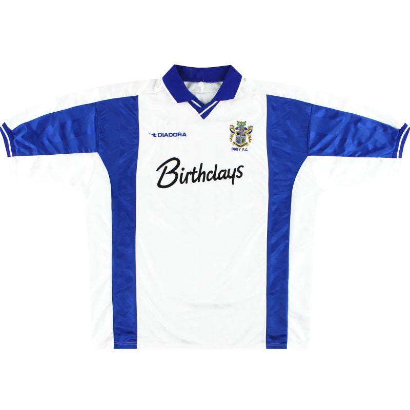 1999-01 Bury Diadora Heimtrikot XL