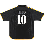 1999-01 Real Madrid adidas Auswärtstrikot Figo #10 XL