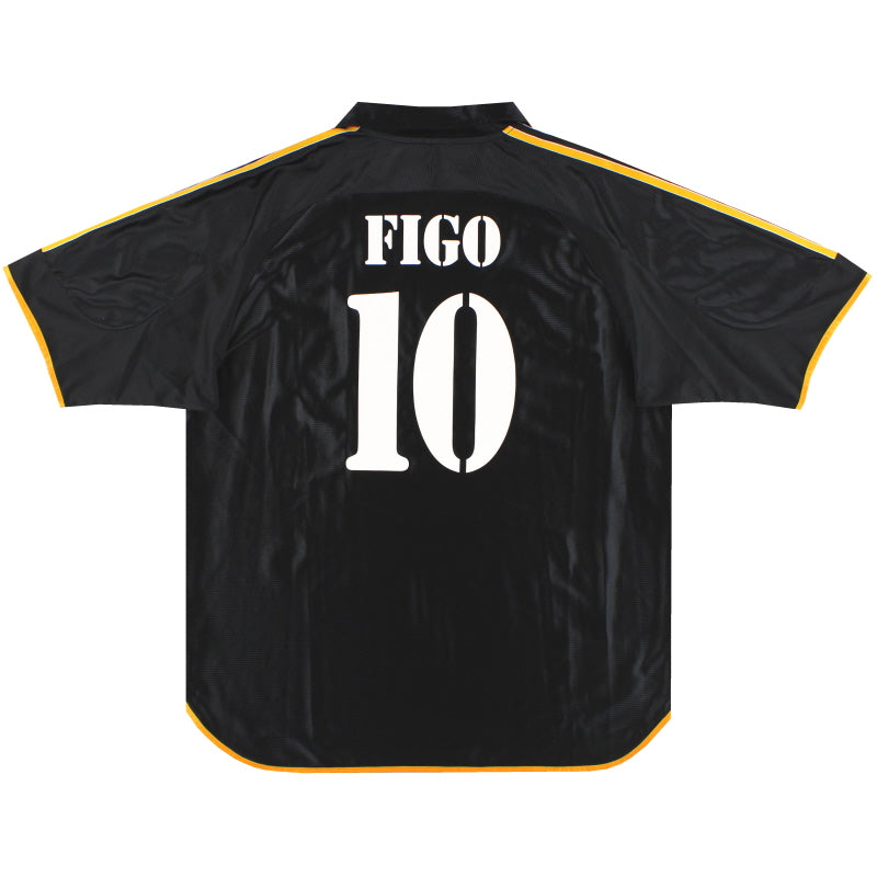 1999-01 Real Madrid adidas Auswärtstrikot Figo #10 XL