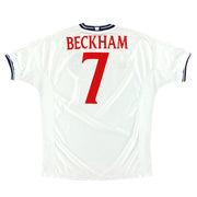1999-01 England Umbro Heimtrikot Beckham #7 *Neuwertig* XL