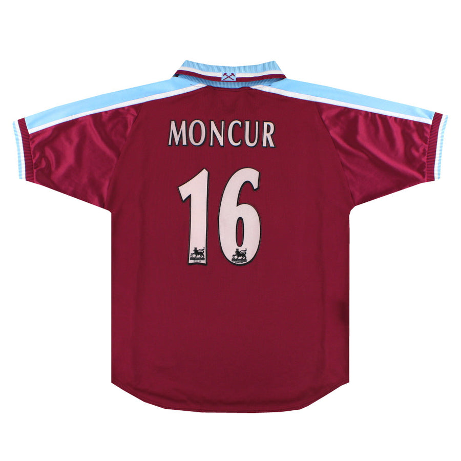 1999-01 West Ham Fila Heimtrikot Moncur #16 XL