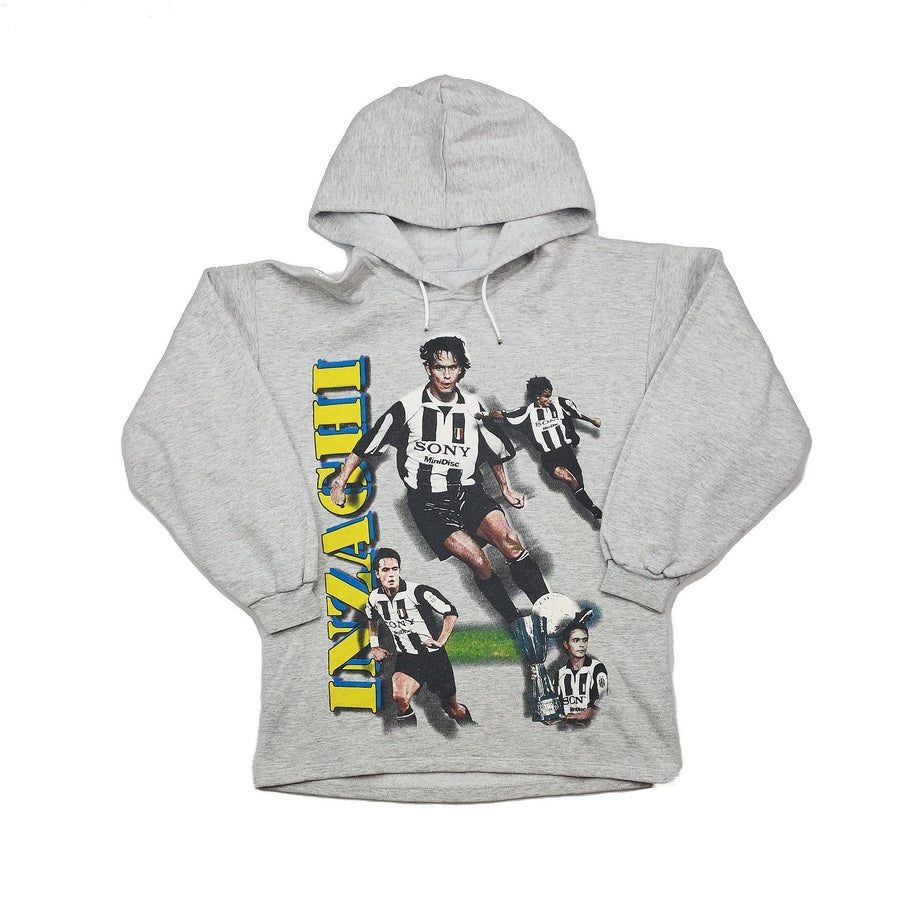 1999 Juventus Inzaghi #9 Kapuzenpullover (M) Bootleg