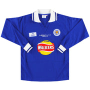 1999 Leicester Fox Leisure 'Worthington Cup Final' Heimtrikot L/S *Neuwertig* S