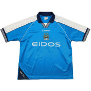 1999/01 Manchester City Goater #10 Heimtrikot (L) Le Coq