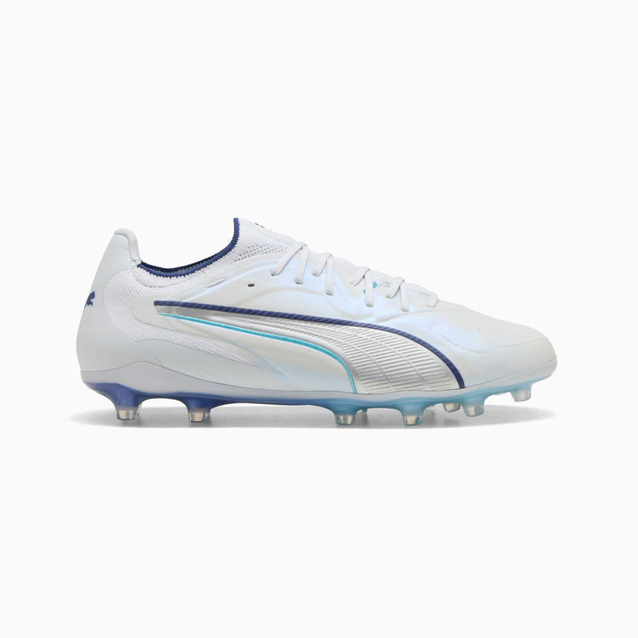 Puma King 20 Ultimate FG/AG Fußballschuhe - Puma Silber/Blue Jewel/Puma Schwarz