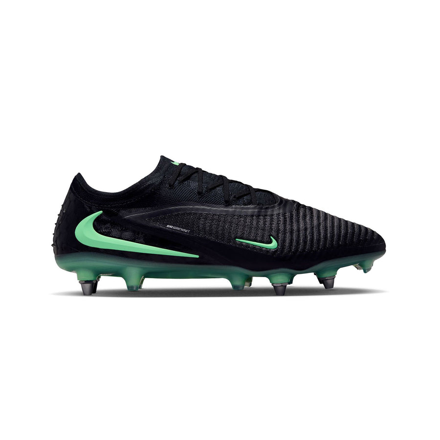 Nike Phantom 6 Low Elite SG Fußballschuhe - Schwarz/Illusion Green/Schwarz