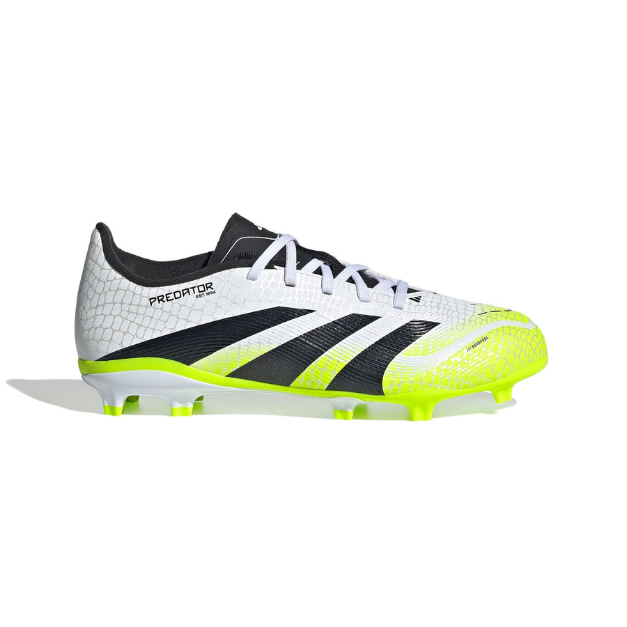 adidas Predator 25 League FG/MG Jnr Fußballschuhe - Ftwr White/Core Black/Lucid Lemon