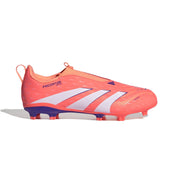 adidas Predator 25 League Laceless FG/MG Jnr Fußballschuhe - Signal Coral/Ftwr White/Beam Orange