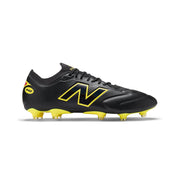New Balance 442 V3 Elite Knit FG Fußballschuhe – Schwarz/Punch Yellow/Fire Cracker