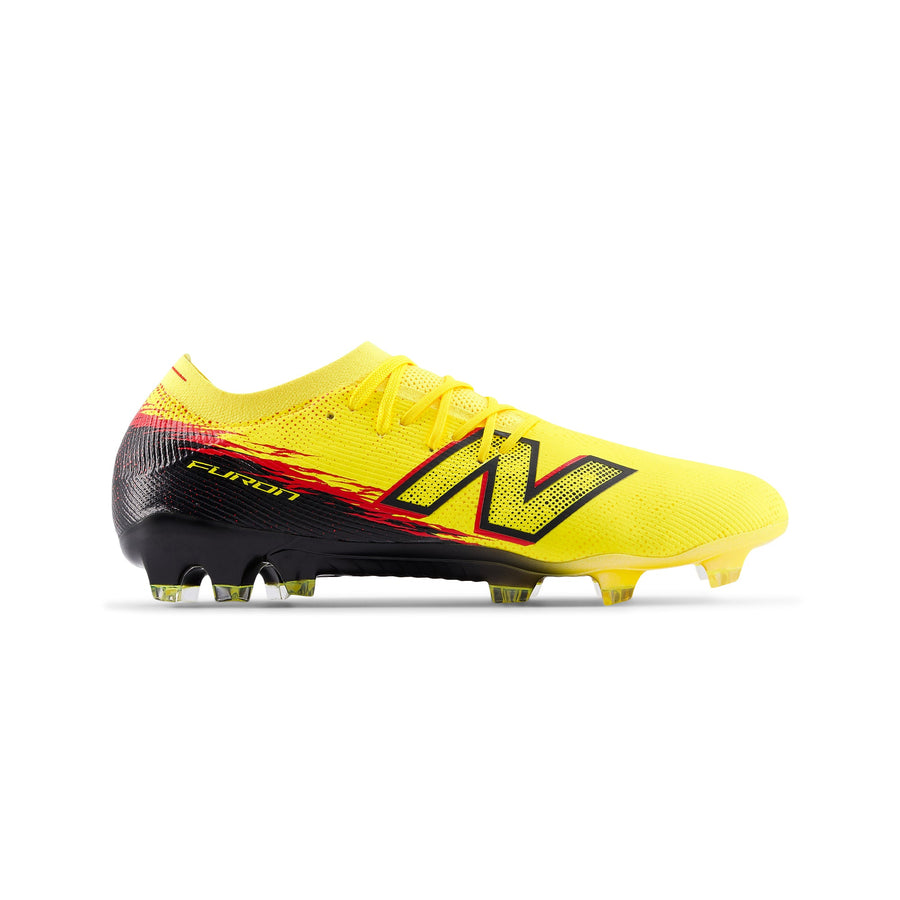 New Balance Furon V8 Elite FG Fußballschuhe – Punch Yellow/Black/Fire Cracker