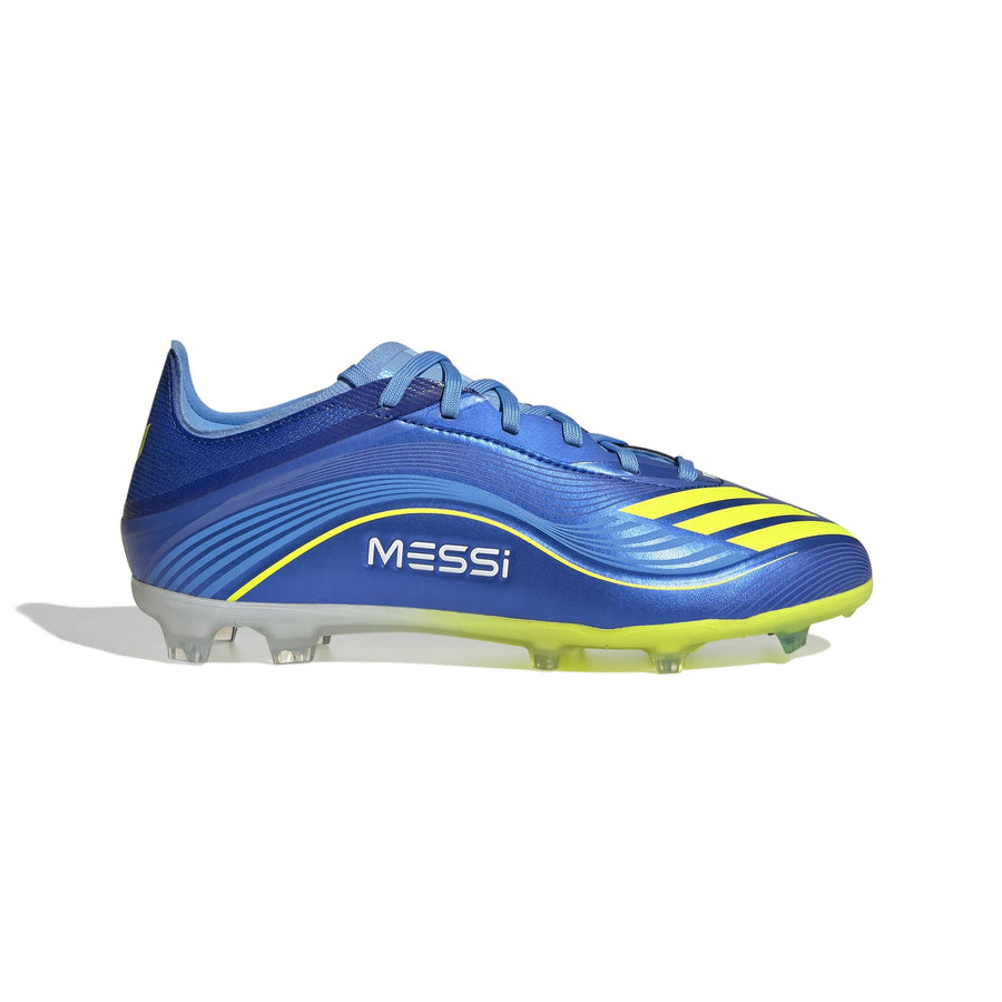 adidas F50 Elite Messi FG/AG Jnr Fußballschuhe - Team Royal Blue/Solar Yellow/Semi Blue Burst