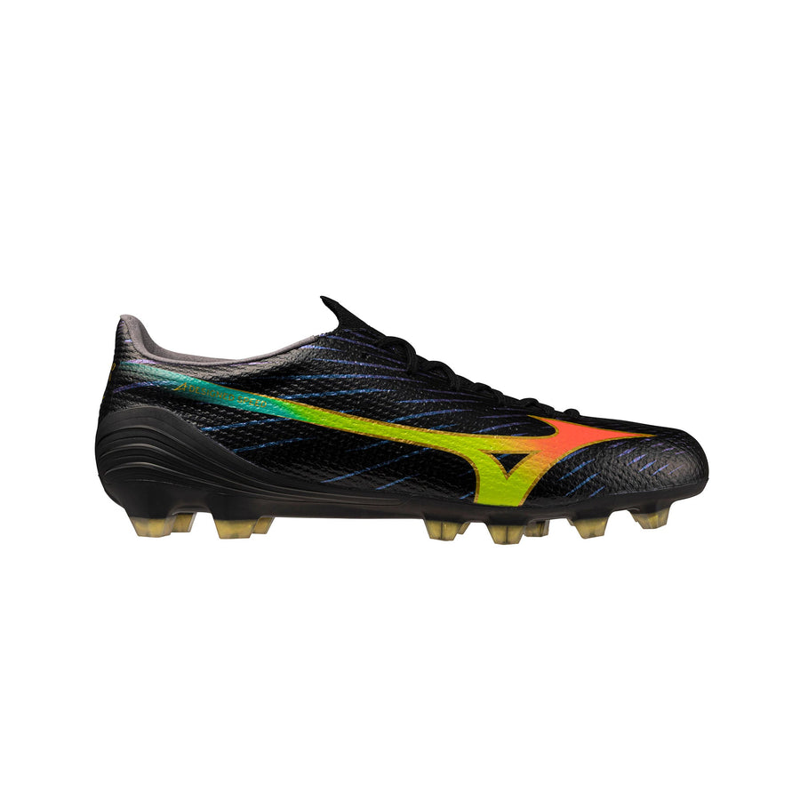 Mizuno Alpha III Pro FG/AG Fußballschuhe - Schwarz/Lava-Orange/Nachtkerze