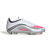 adidas F50 League Messi FG/MG Jnr Fußballschuhe - Ftwr White/Lucid Red/Silver Met.