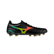 Mizuno Morelia Neo V Beta Elite FG/AG Fußballschuhe - Schwarz/Lava Orange/Arcadia