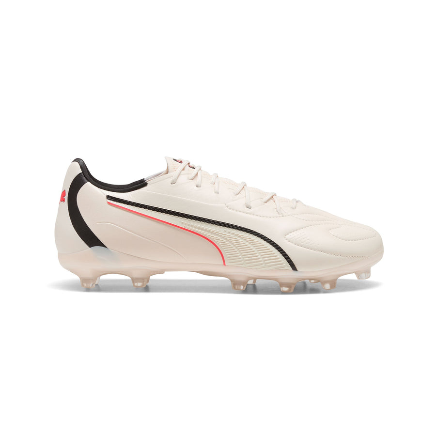 Puma King 20 Match FG/AG Fußballschuhe - Sugared Almond/Puma Black/Ultra Red