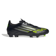 adidas F50 League FG/MG Fußballschuhe – Core Black/Iron Met./Lucid Lemon
