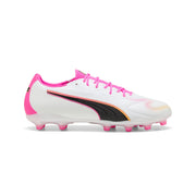 Puma King 20 Match FG/AG Fußballschuhe - Puma White/Poison Pink/Bright Aqua