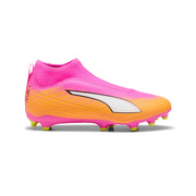 Puma Ultra 6 Match+ LL FG/AG Jnr Fußballschuhe – Poison Pink/Puma Black/Sun Stream/Bright Aqua