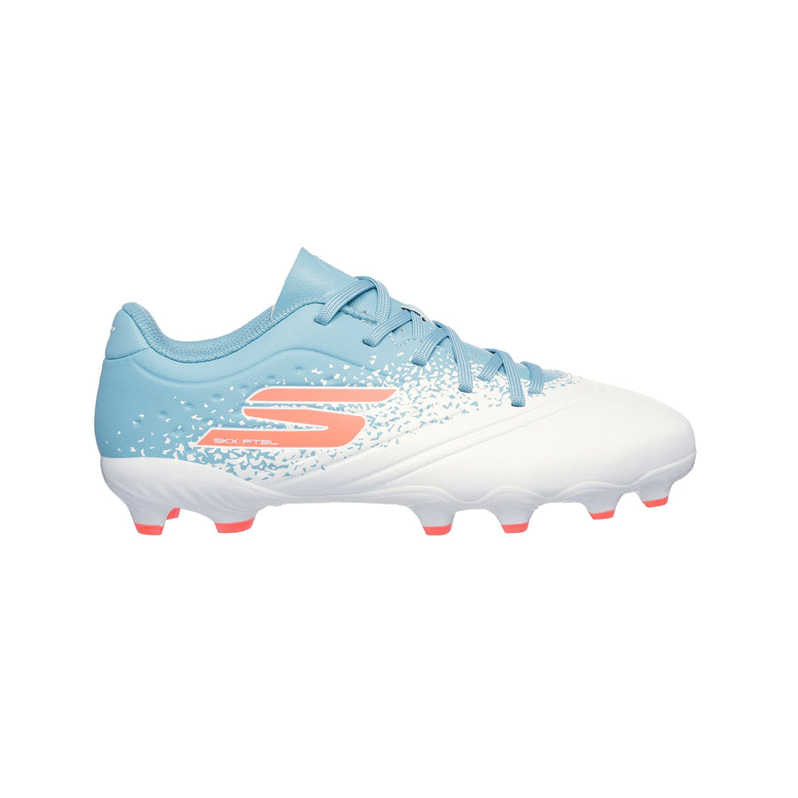 Skechers Razor 1.5 Kids FG Fußballschuhe – Weiß/Blau