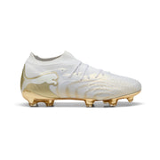 Puma Future 9 Ultimate FG Fußballschuhe - Puma Weiß/Metallic Gold/Puma Schwarz