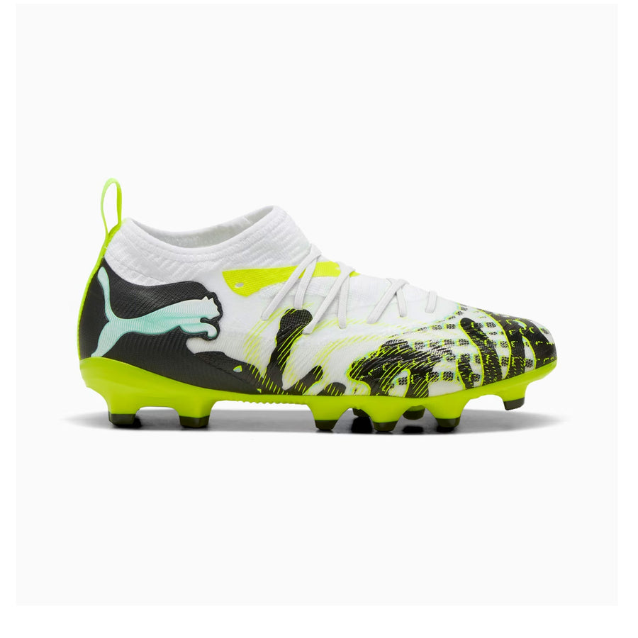 Puma Future 9 Match Creativity FG/AG Jnr Fußballschuhe - Mint Jelly/Lux Lime/Puma White/Puma Black