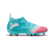 Puma Future 8 Match Re-Charge FG/AG Jnr Fußballschuhe – Hero Blue/Puma White/Sunset Pink