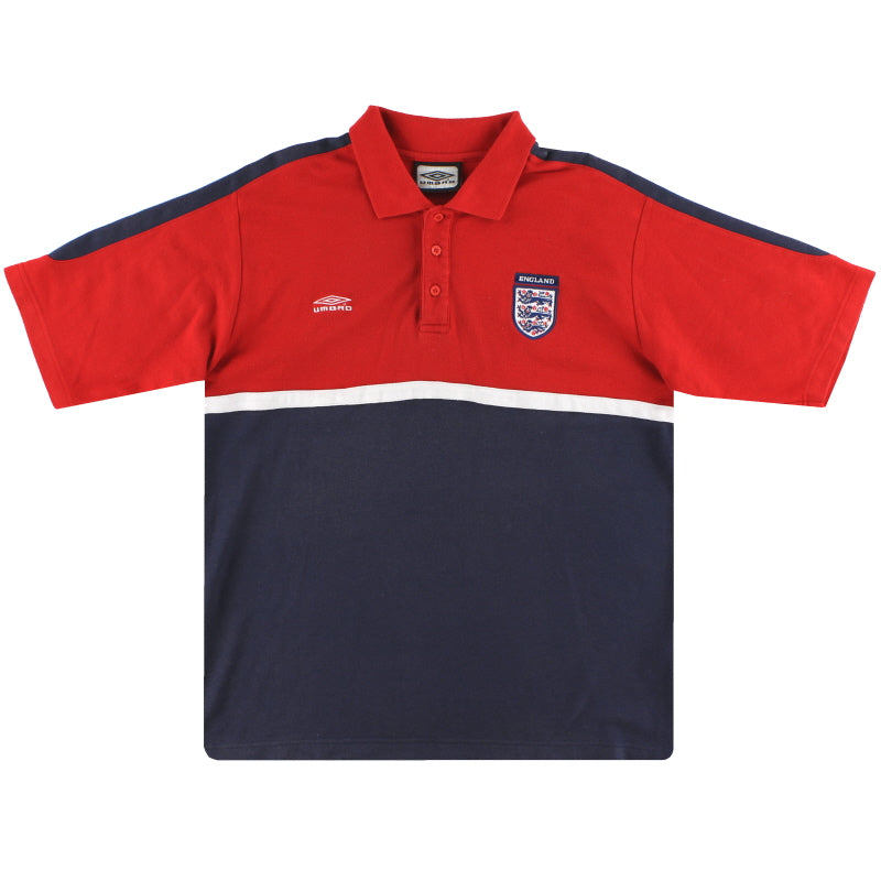 2000-01 England Umbro Poloshirt L