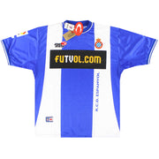 2000-01 Espanyol Heimtrikot *mit Etikett* L